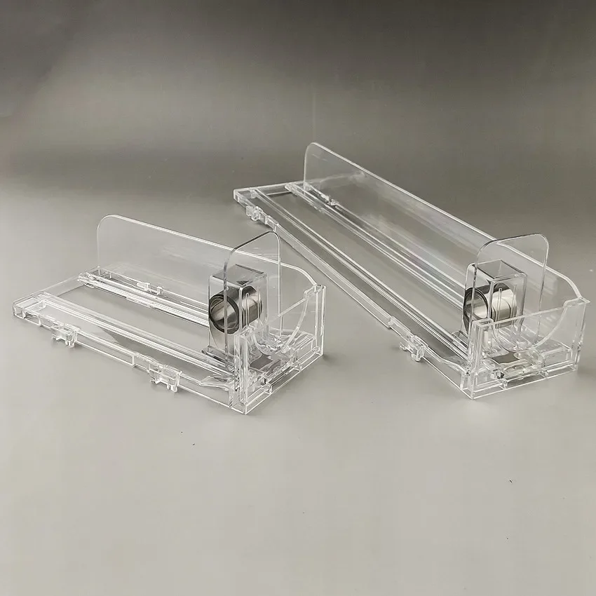 Wide 6cm Plastic Shelf Automatic Refill Pushing Supermarket Pusher Rack Cigarettes Products Unibody Single Side