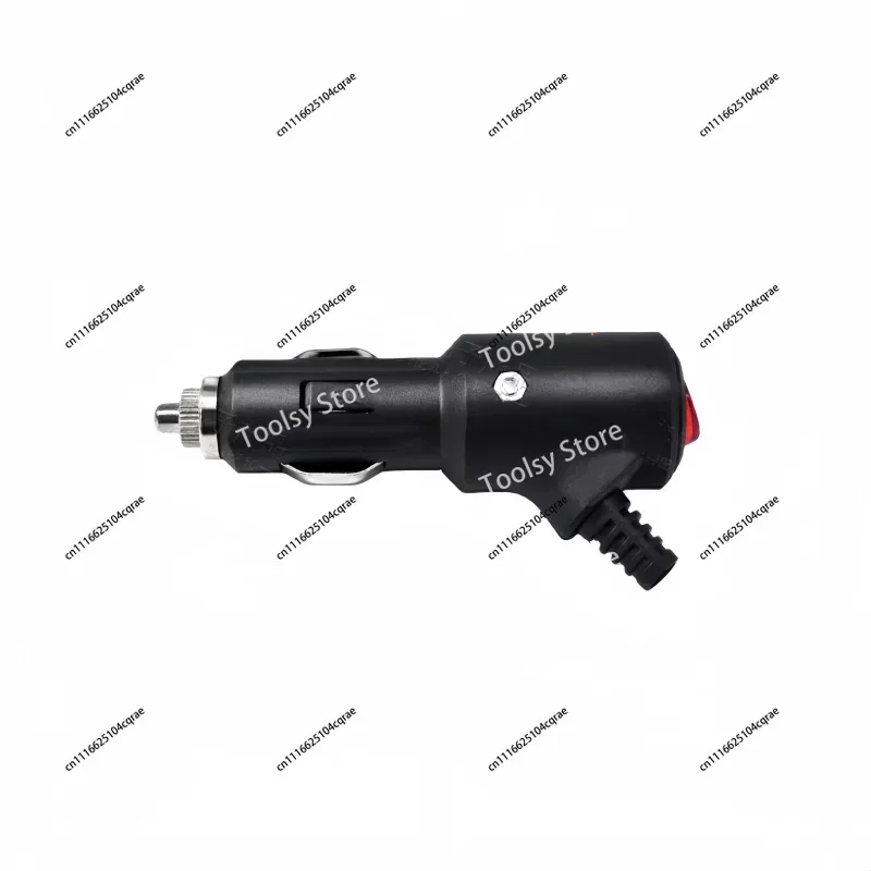 1PCS Car Cigarette Lighter Plug With Switch, LED Indicator Light, Pure Copper/High-power Automotive 12V/24V Power Cord Connector