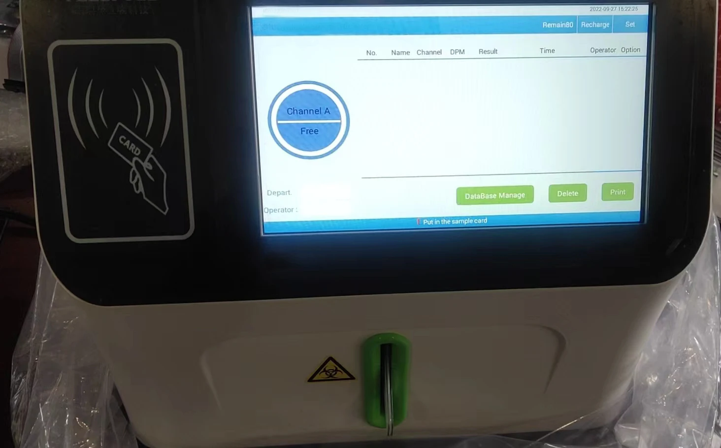 helicobacter pylori breath test analyzer x-helicobacter c14 machine