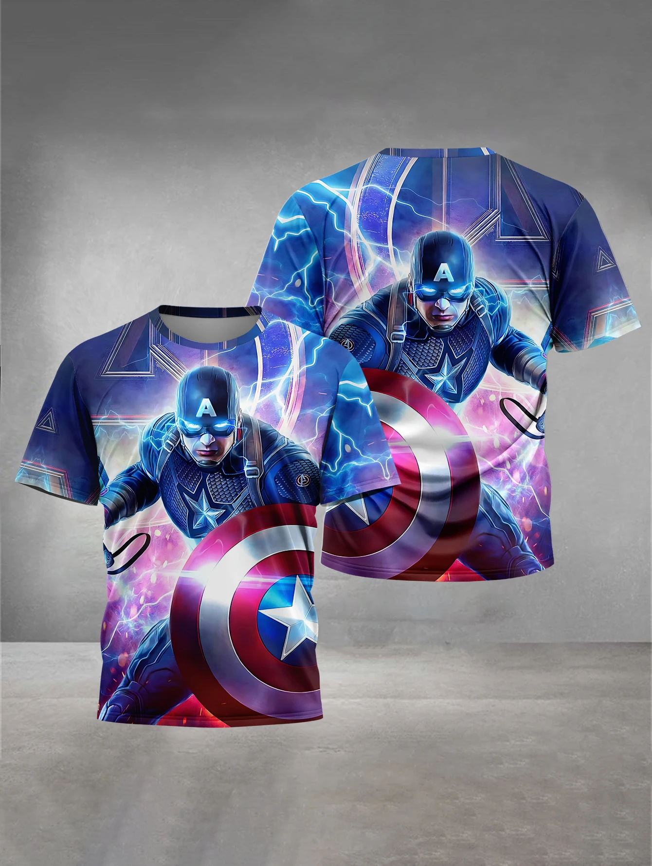 Summer T-Shirt Girls boys Captain America 3D Print Baby Clothing Male Outdoor Clothes for Children Child T-Shirt Top Shirts