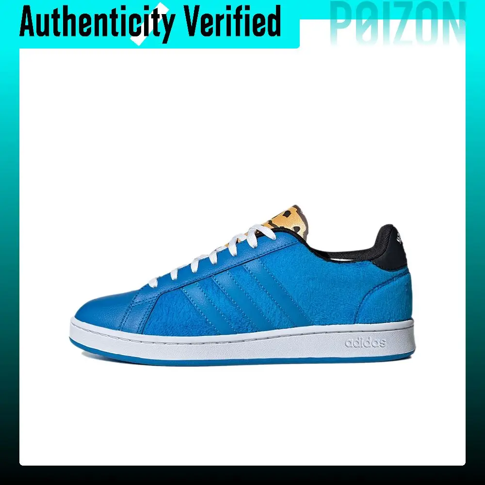 Adidas Neo x SESAME STREET GRAND COURT Casual Slip Resistant, Abrasion Resistant, Lightweight Low top Skateboard Shoes GX3691