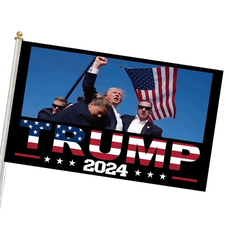 President Fighting Flag President 2024 Banner 2024 Flag Banner Fade Resistant President Flag Garden Flag For Roofs Room House