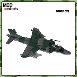 Military Series Harrier Fighter Building Blocks United States Marine Corps High Speed Model Bricks Toys Kids Xmas Gifts