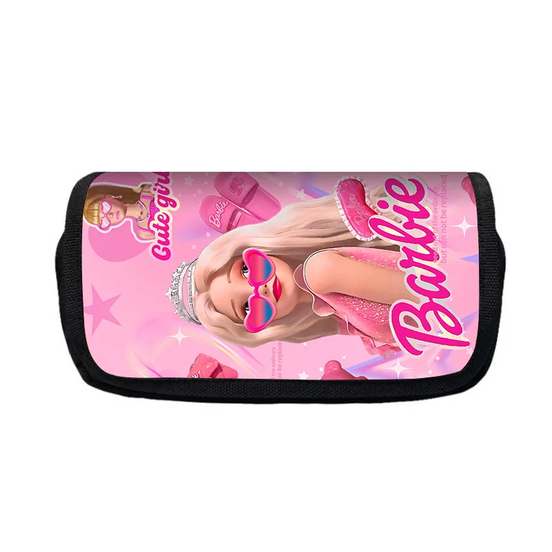 Astucci per matite Barbie Kawaii sacchetti portaoggetti per matite di grande capacità materiale per ufficio scolastico per studenti cancelleria