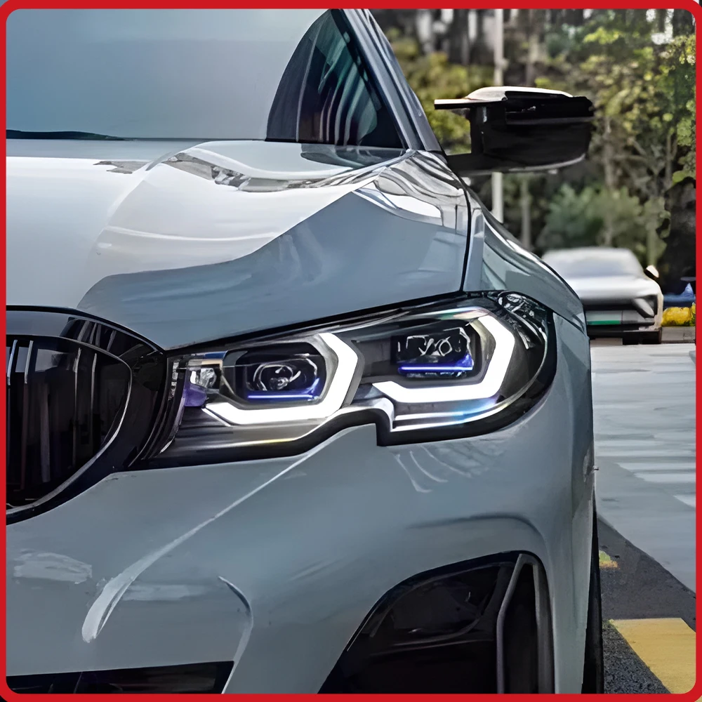 

For BMW 3 Series G20 G28 2020-2022 Car Headlights Assembly Upgrade LED Lens Accessories,Startup Effect Laser Style Plug and Play