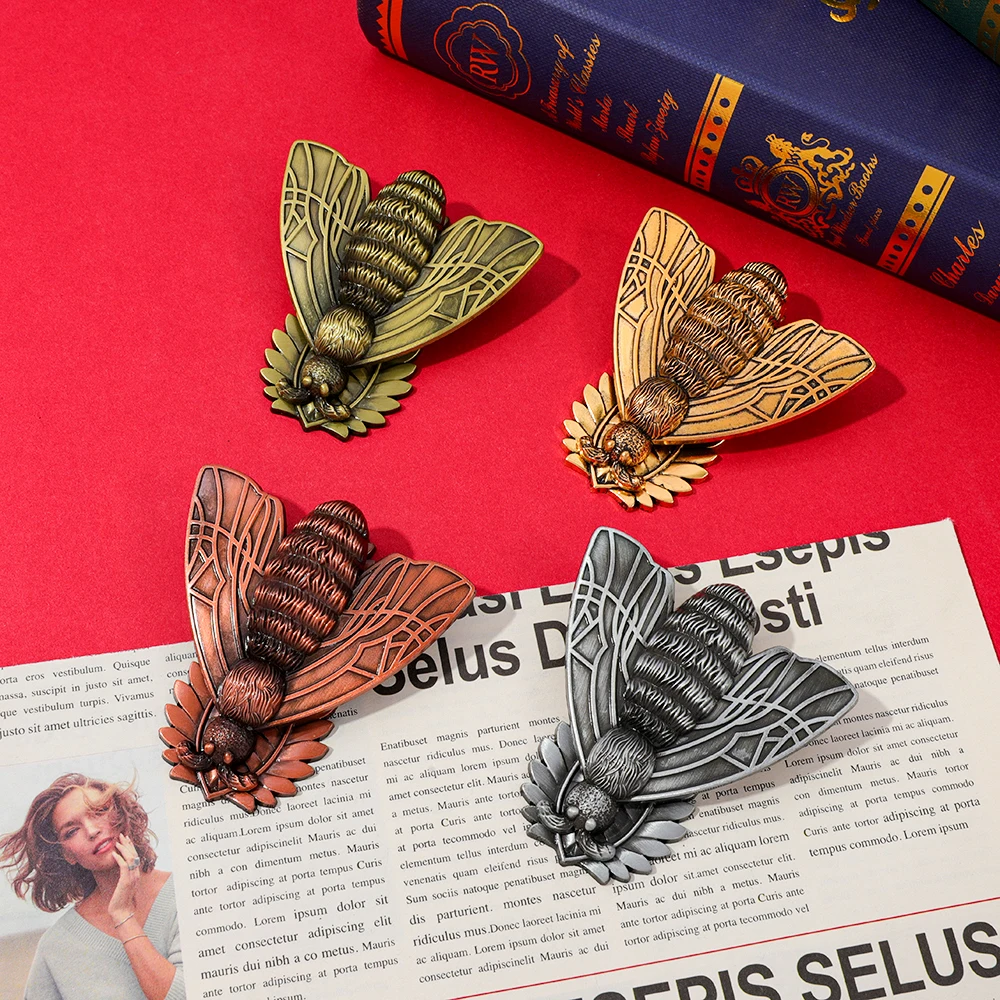 Vintage Metal Butterfly Diary Clip Student Fashion Study Stationery Exquisite Gift for Women Colleague Document Organizer Clip
