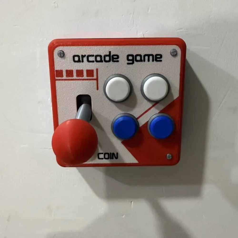 Creative Light Switch Guard Covers Retro Arcade Games Self-Adhesive Joystick Switch Stickers Waterproof 3D Printed
