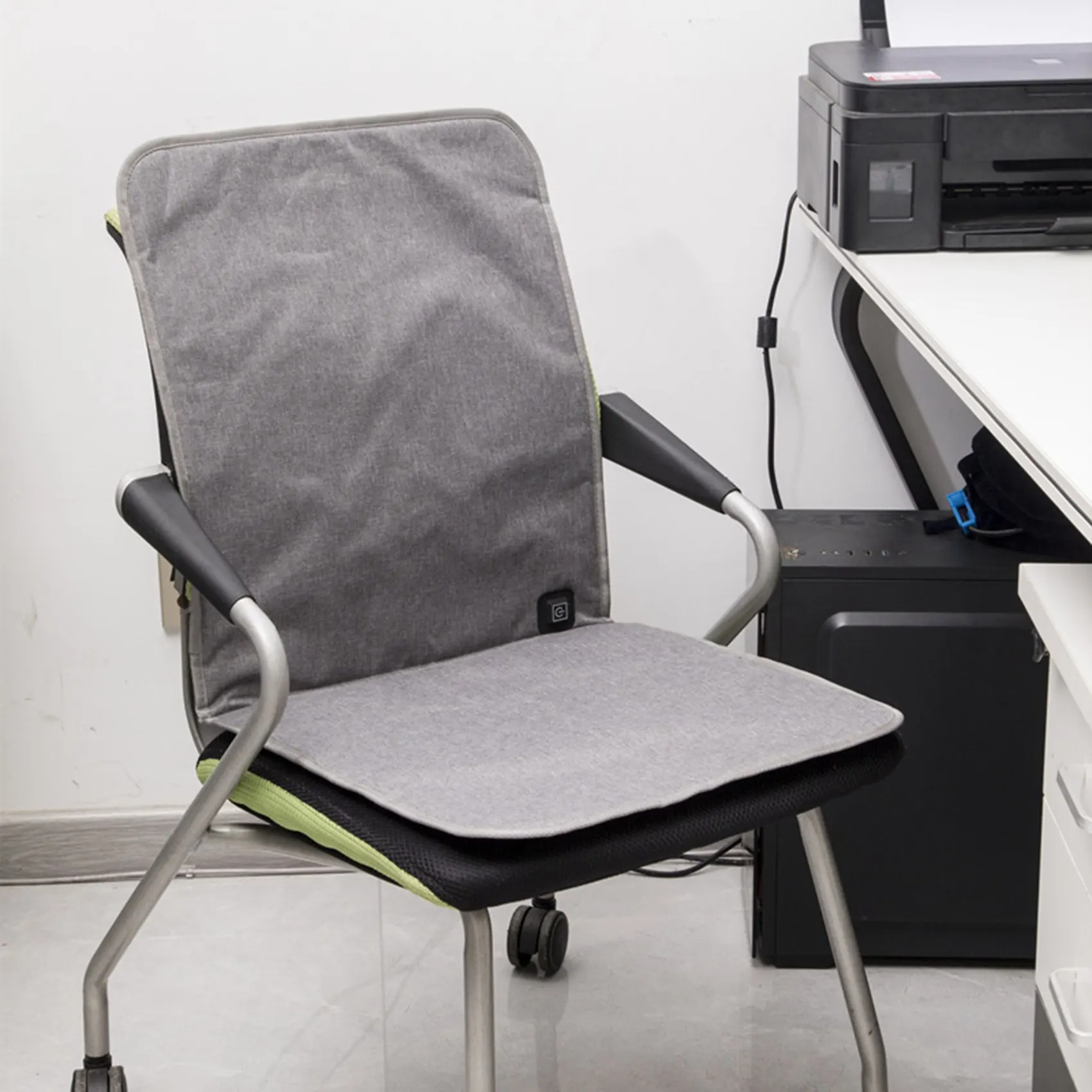 Heating Cushion Office Seats Pad Warmer 43x90cm with USB Cable Fast-Heating Electric Winter Warm Adjustable Temperature
