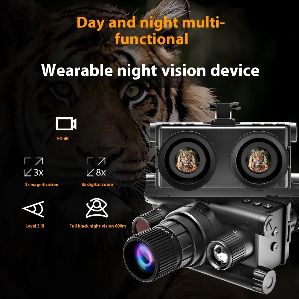 Z9157 Monocular Night Vision Device 40MP 4K Digital Infrared Telescope 600m Night Vision Distance Support Video Photo Recording