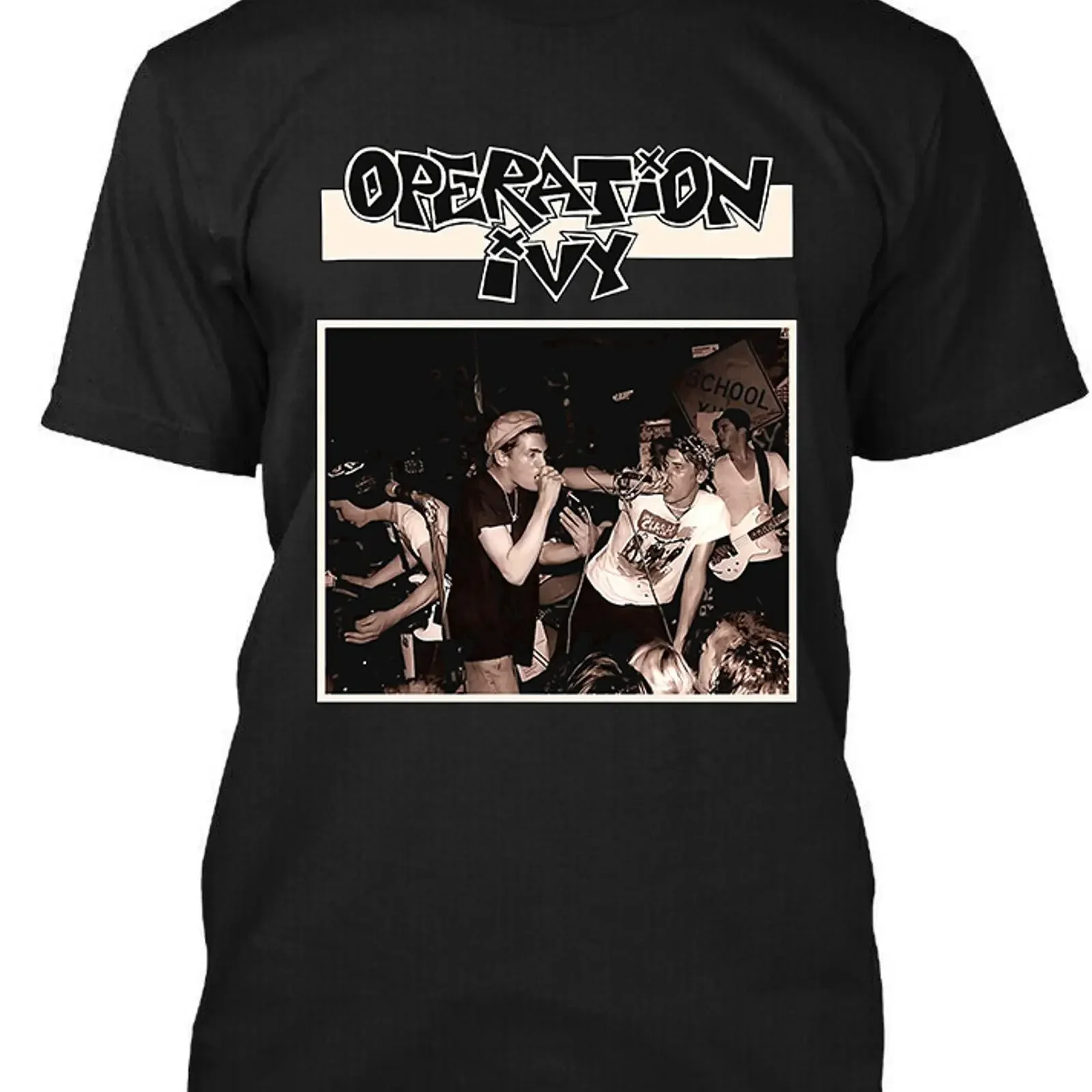 Limited NEW Operation Ivy American Hard Music Retro Art Logo T Shirt Size S 5XL vintage Washed Soft fashion Stretched