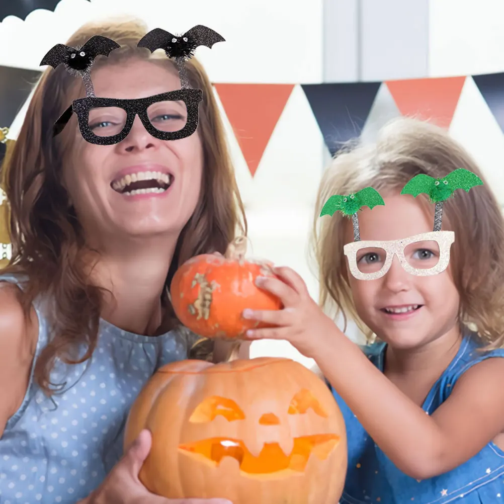 

4 Pcs Bat Glasses Frame Halloween Eyeglasses Fake Adult for Festival Prop Accessories