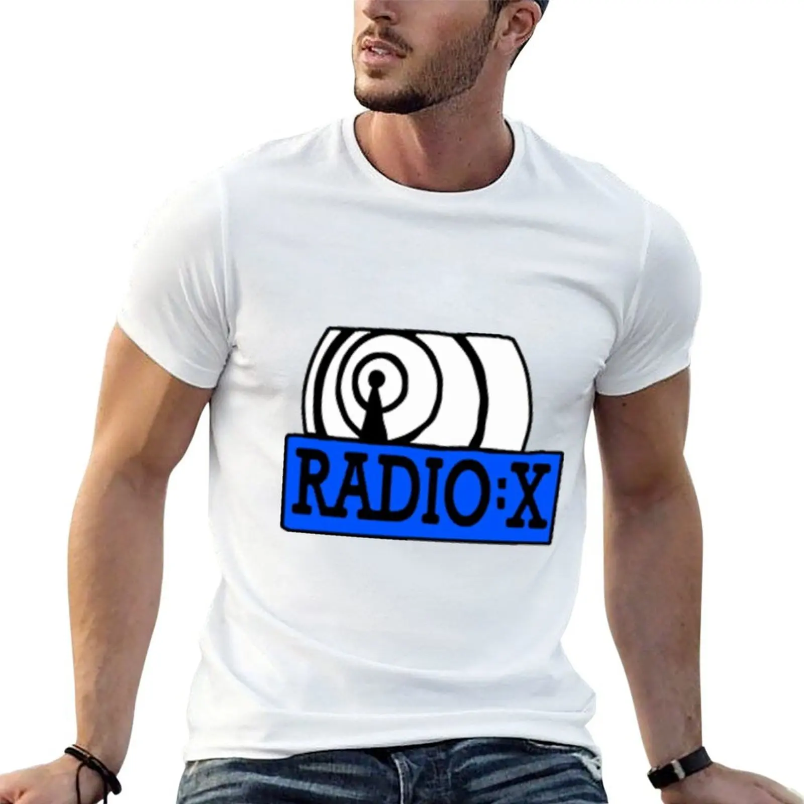 Radio X T-Shirt t shirt man casual man t shirts for men casual black cotton t-shirt plain for man package T-shirt