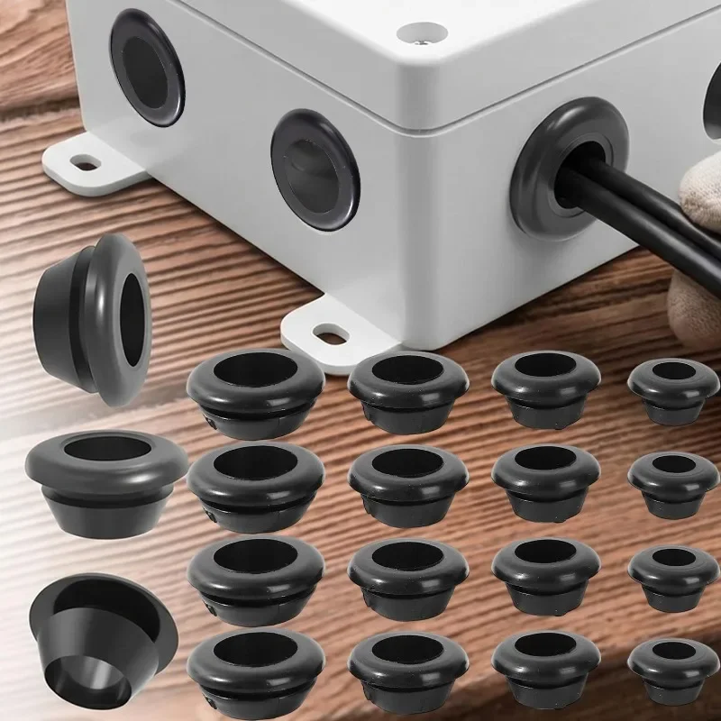 Rubber Grommet Assortment Kit Electrical Plugs Gasket Firewall Hole Plug Edge Guard Wire Cable Protector Plumbing Gasket Rings