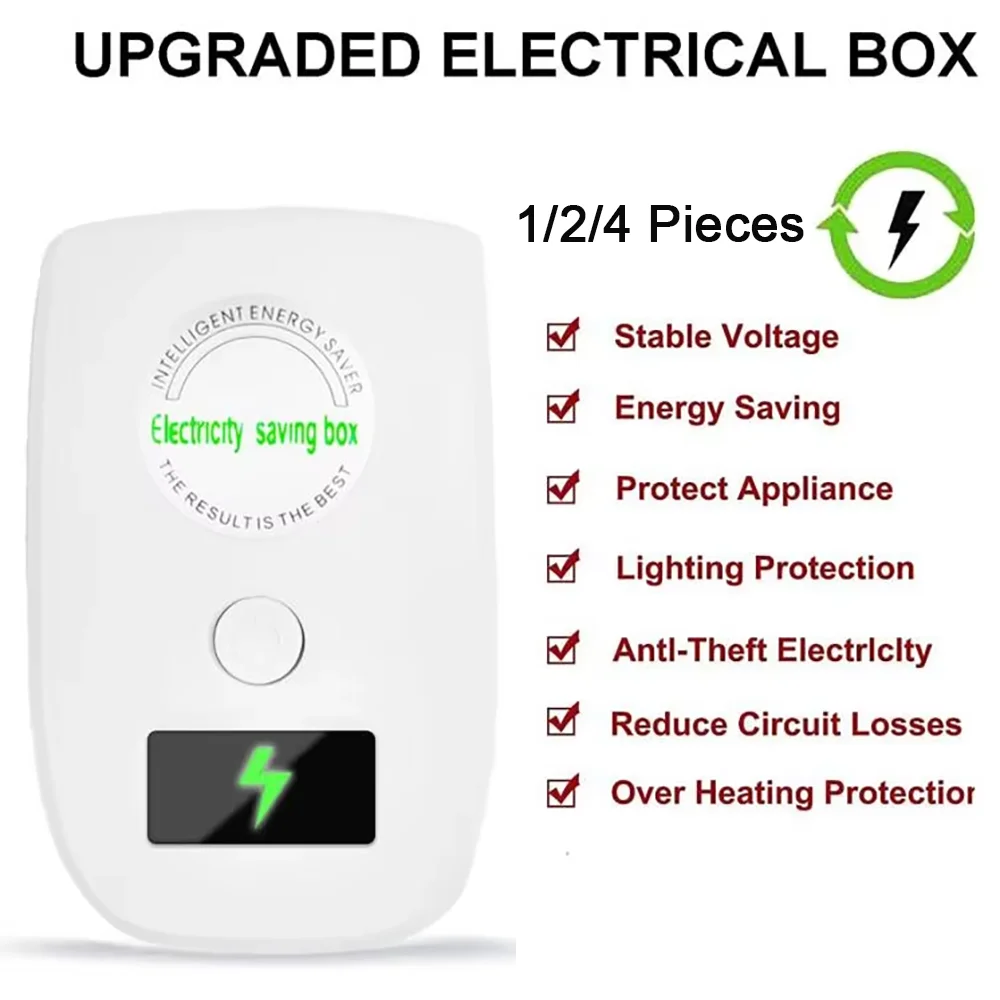 

Усовершенствованное устройство для экономии электроэнергии Eayburst, энергосберегающий блок 90-250В для дома, вилка US/EU, электросберегатель