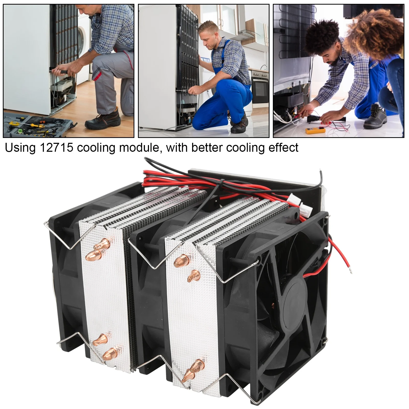 

Термоэлектрическая система охлаждения Пельтье 12В 240Вт из алюминиевого сплава для устройств холодного обдува