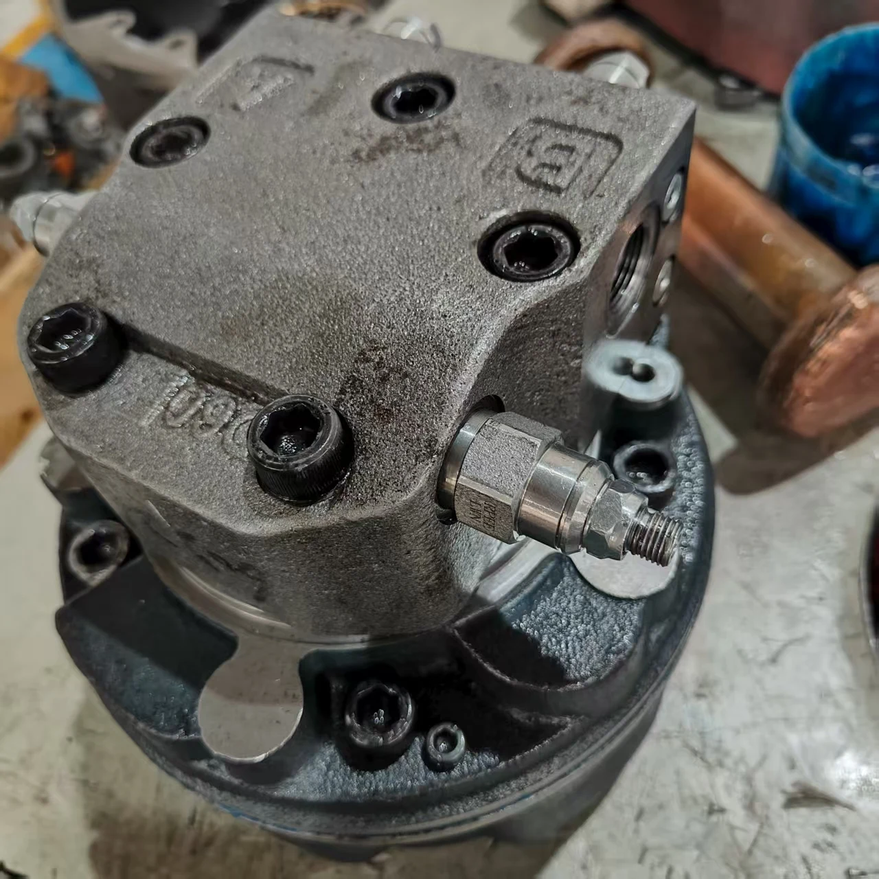 HGM05-110 محرك هيدروليكي عزم دوران عالي مع فرامل SAI