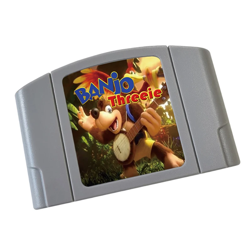 بانجو ثلاثةي لبطاقة الألعاب N64 النسخة الأمريكية وحدة التحكم 64 بت إصدار الولايات المتحدة الأمريكية خرطوشة ألعاب الفيديو
