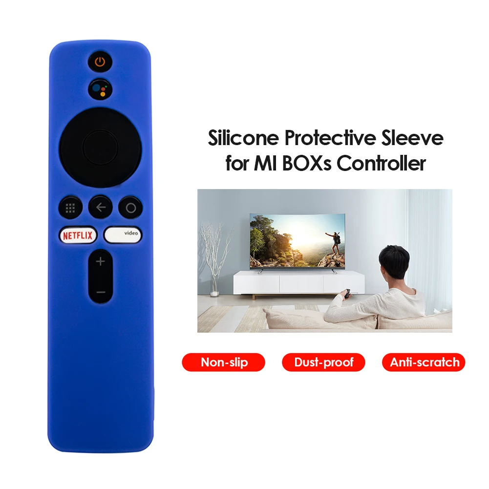 Dla Xiaomi miฤkkie zwykลe piloty kontrola Protector silikonowe obudowa na pilota dla Xiaomi Mi Box S Mi zdalne TV Stick Cover