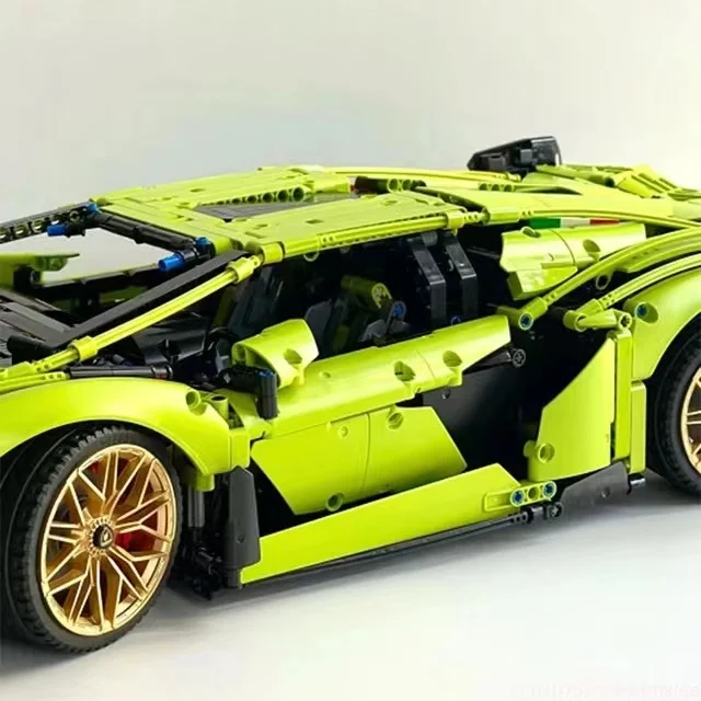 With Original Box 3696PCS Lamborghinised Sian Sport Car Building Blocks 42115 Assemble Vehicle Bricks Christmas And Birthday Gif