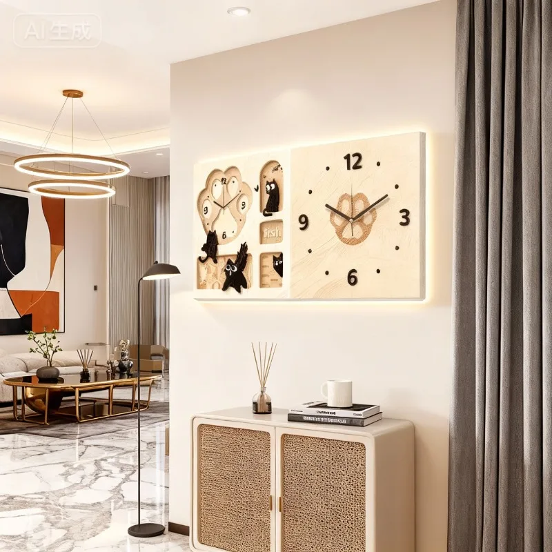 Silent Corner Wall Clock Modern Wall Watch Large Interior Watches Luxury Living Room Decor Elegant Home Decoration Home Decor