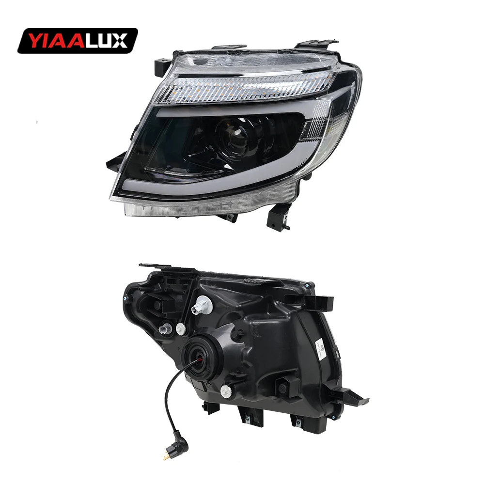 Upgraded Headlights for Ford Ranger T6 2012-2014 T6 Headlights DRL Dynamic Turn Signal Lamp Len Projector