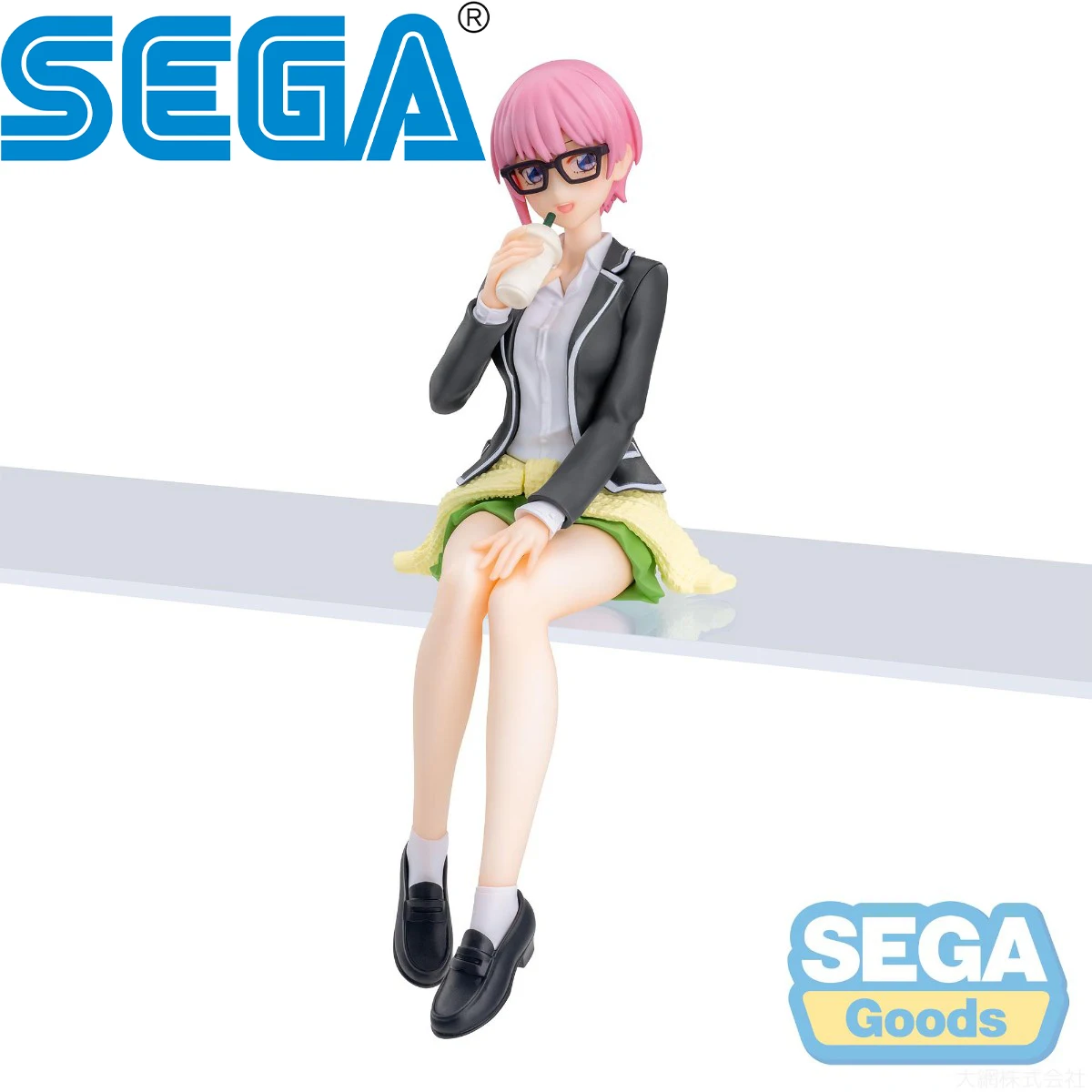 

In Stock Original SEGA Prepainted Premium Chokonose Figure Gotoubun No Hanayome∽ Nakano Ichika Anime Figure Model Decoration