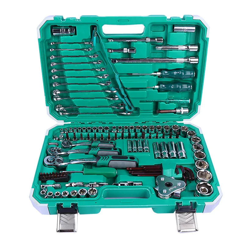 121pcs Multi Function Allen Wrench Set Car Tool Kit Hex Socket Screw Ratchet Wrench Set Box