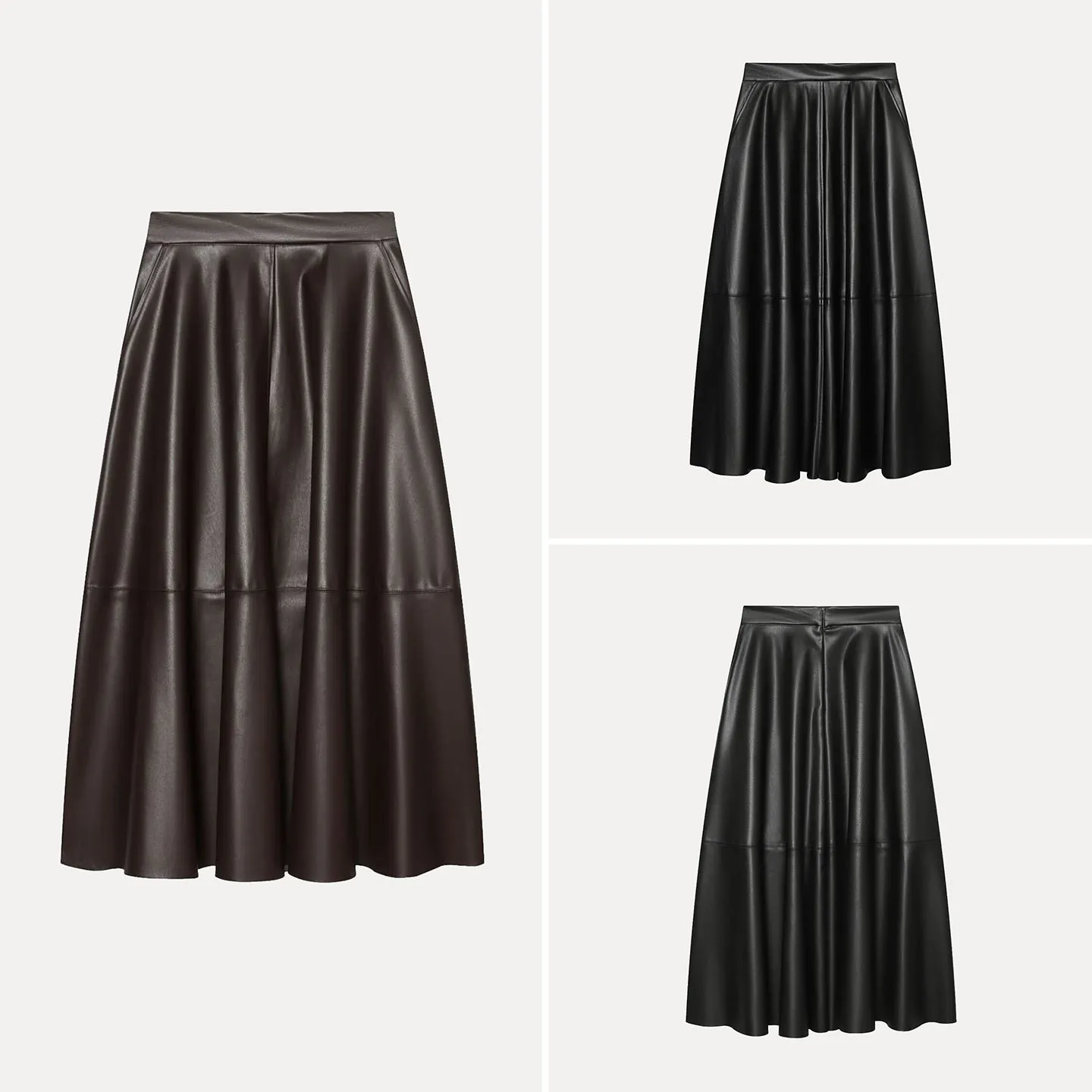Women's Vintage Multi-Color Pleated Skirt A-Line Long Dress Summer Autumn Seasonal Low Waist Design Loose Fit Chinese Manufac...