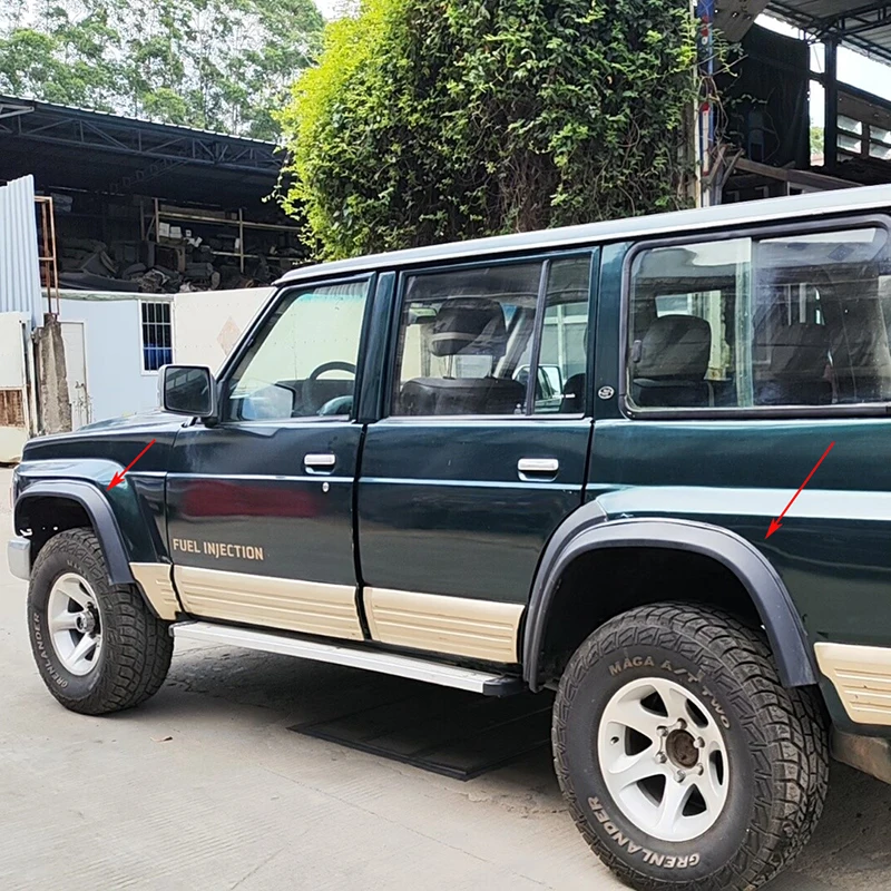 For Nissan Patrol Y60 Wheel Arch Trim Mule Flap Seals Black Rubber Nissan Safari Wheel Arch Trim Strips Decorative Parts