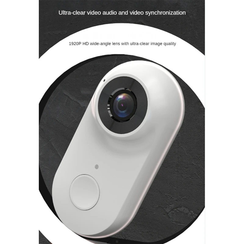 2MP WIFI Thumb Sports Camera Outdoor Riding Hiking Camera Recorder Camera HD 1080P Magnetic High Guality Easy To Use White