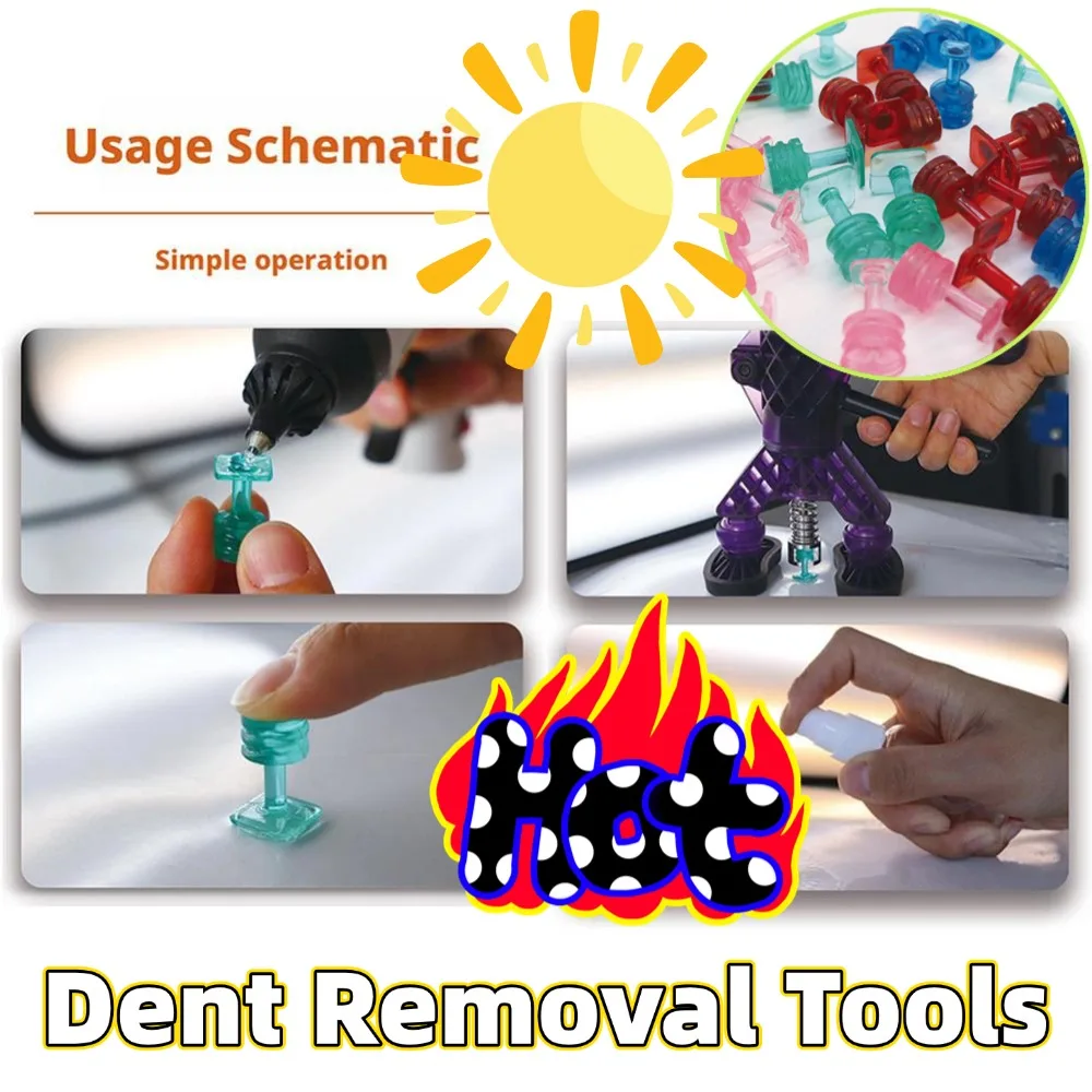 

10/40pcs Dent Removal Tools Glue Tabs Removal Tool Auto Paintless Dent Repair Auto Maintenance Tools For Car Body ﻿Wholesale
