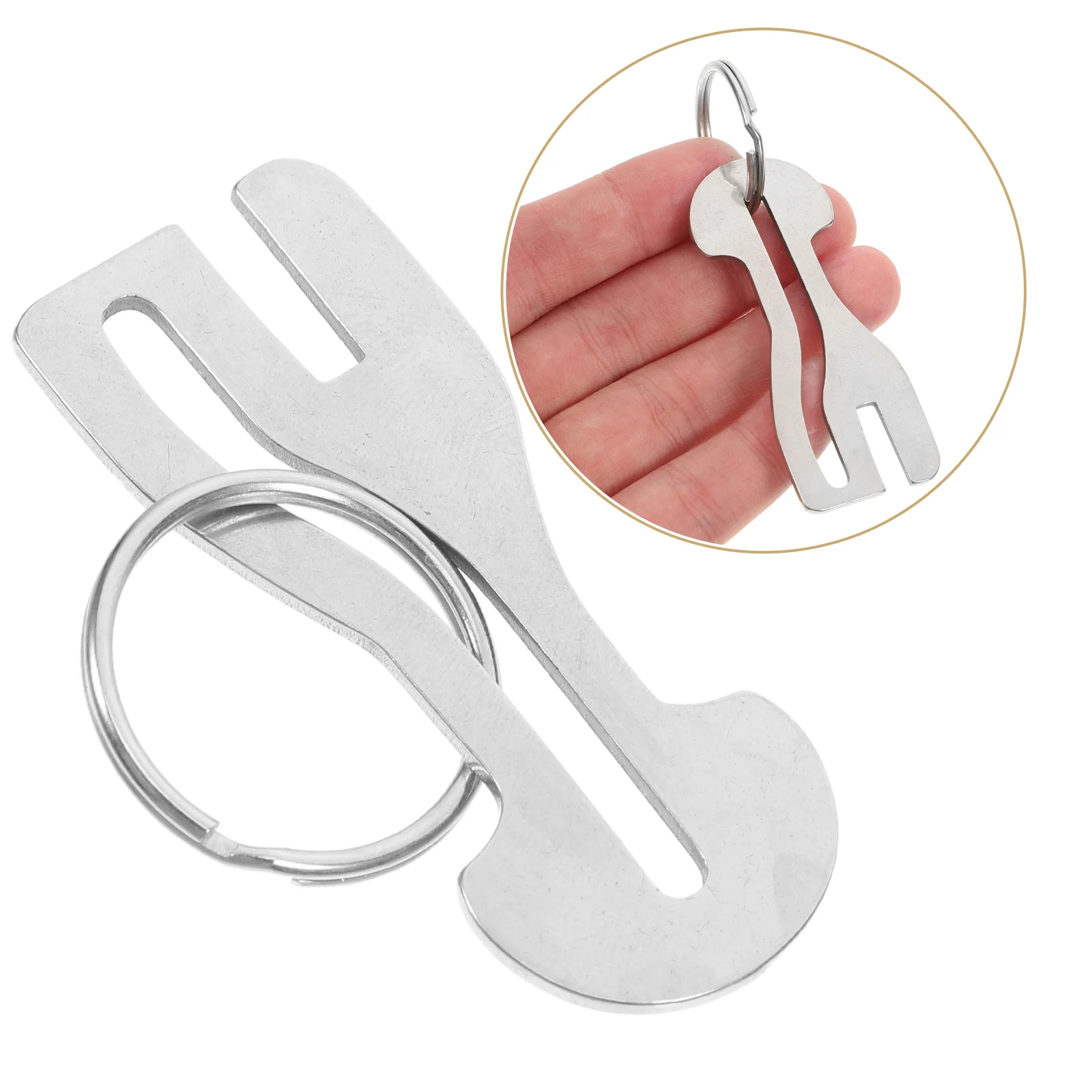 Token Keychain Coin Holder Ring Pendant Portable Trolley Remover Metal Rings Supermarket Shopping Accessory Cart