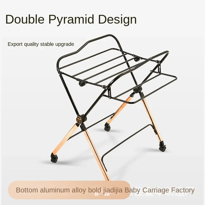 Portable Baby Changing Table for Nursery Height Adjustable Foldable Diaper Table with Swivel Wheels Drying Rack Large Storage