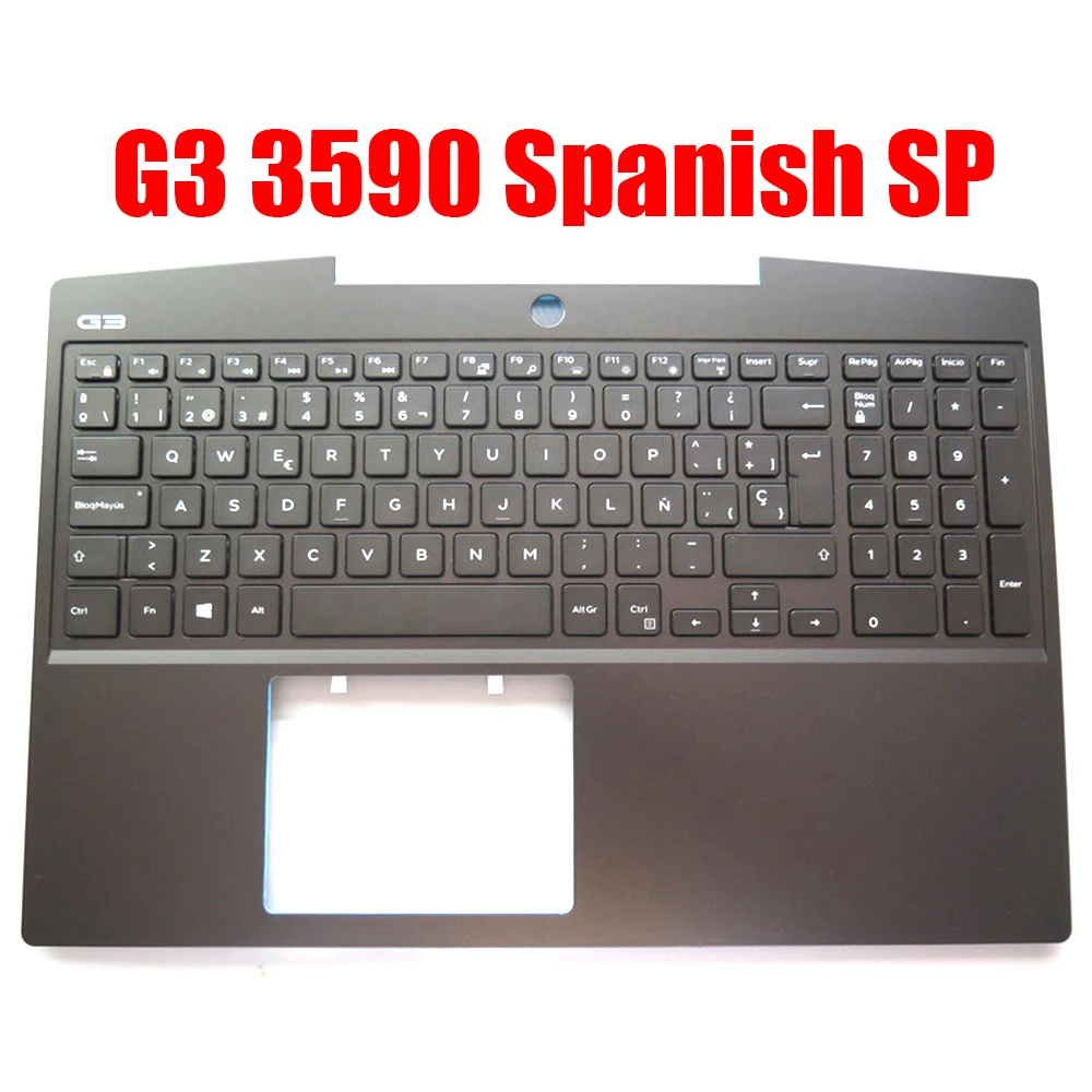 

Spanish SP Laptop Palmrest For DELL G3 3590 3500 0P0NG7 P0NG7 05DC76 5DC76 024DPD 24DPD 0J4HNR J4HNR 03CV7C 3CV7C Keyboard New