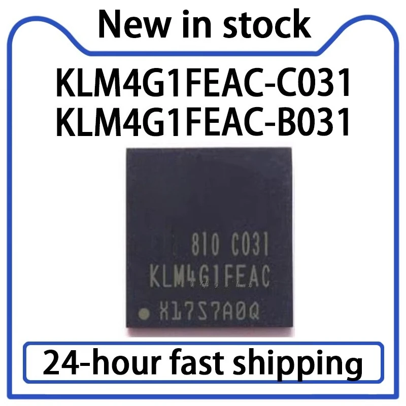 1PCS New KLM4G1FEAC-B031 KLM4G1FEAC-C031 4GB Font IC Set-top Box Storage 5.0 Version EMMC Chip in Stock