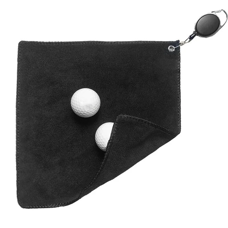 Golf Towel Microfibre Cleaning Cloth for fers Absorbent and Quick Drying with Retractable Hook for Sports Enthusiasts