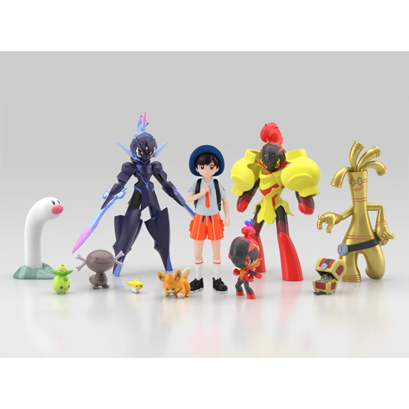 متوفر 100% الأصلي بانداي بوكيمون مقياس العالم بالديا منطقة المجلد 2 مجموعة من 11 شخصيات أنيمي عمل جمع نموذج لجسم لعبة