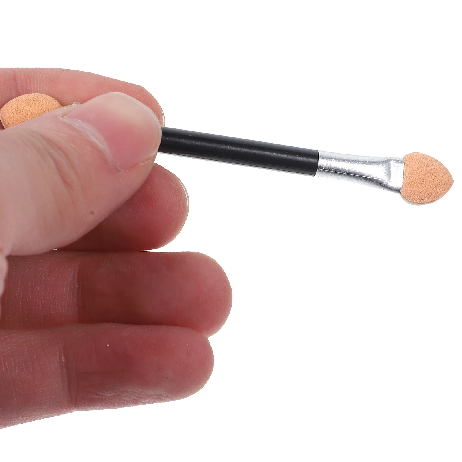 24 Stück Einweg-Lidschatten-Schwammpinsel mit zwei Köpfen, leichte Lidschatten-Applikatoren, Make-up-Werkzeuge für den professionellen Einsatz