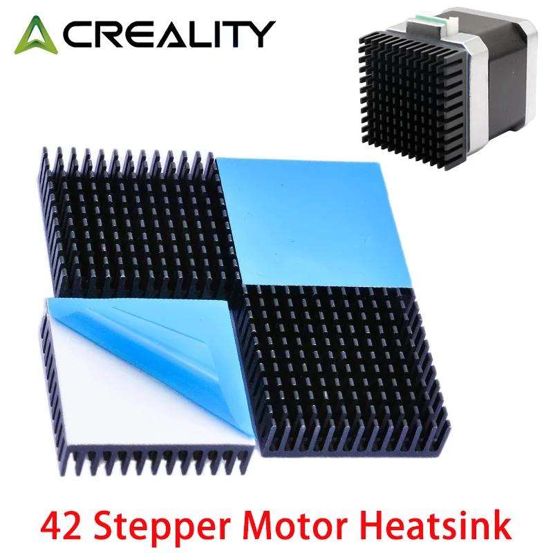 1/2/3/4 шт. радиатор, алюминиевый охлаждающий радиатор, радиатор, рассеивание тепла для CREALITY Nema17 42, шаговый двигатель 40x40x11 мм, 3D Prin