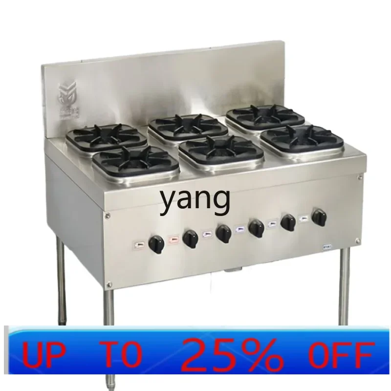 

lhh pot stove commercial gas stove six or eight heads flameout protection large spacing low pressure multi-head gas stove