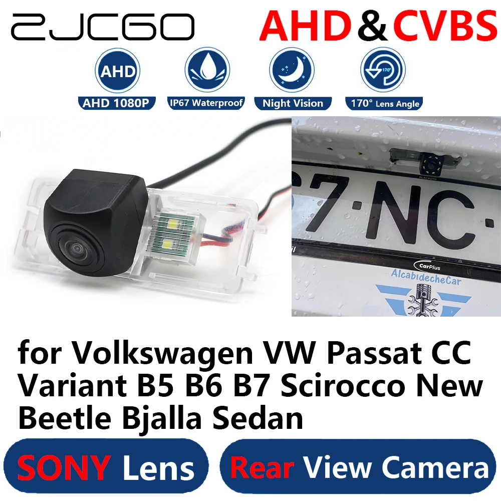 

AHD 1080P парковочная резервная камера заднего вида для Volkswagen VW Passat CC Variant B5 B6 B7 Scirocco New Beetle B 04, седан