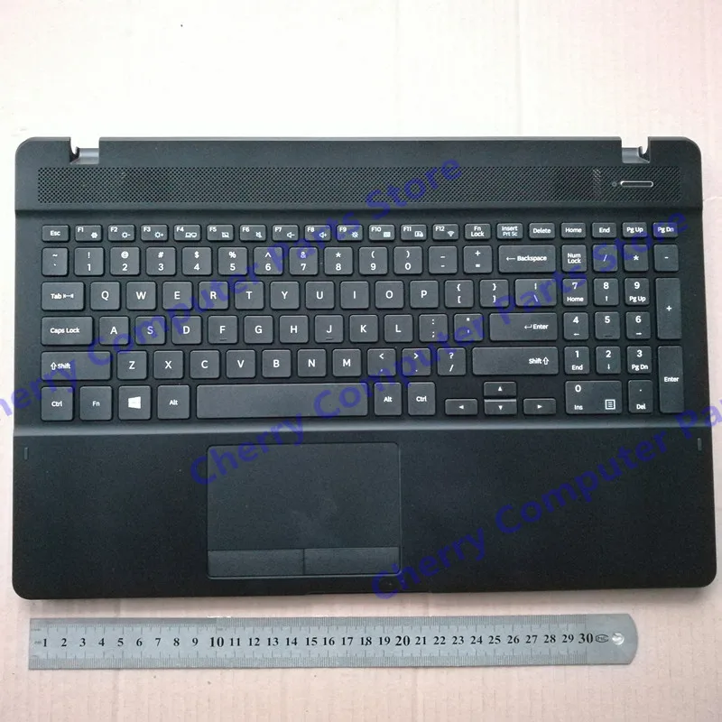 

90% new laptop palmrest cover with keyboard for samsung 370B5L 371B5L 370E5L BA98-00714A