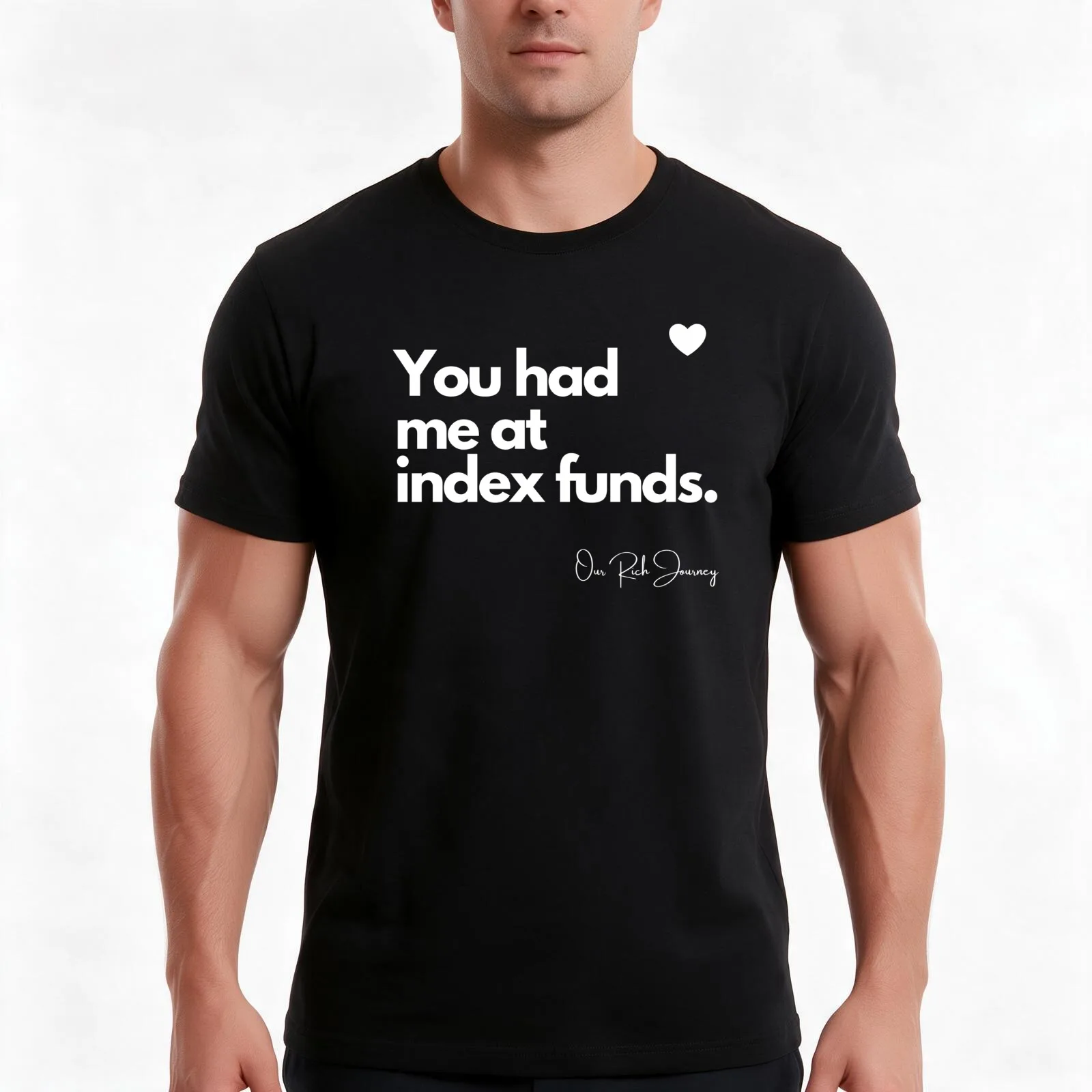 You had me at index funds T-Shirt, Summer Casual Cotton Tee, Oversized Streetwear Tops, Vintage Graphic Print, Unisex Men Women