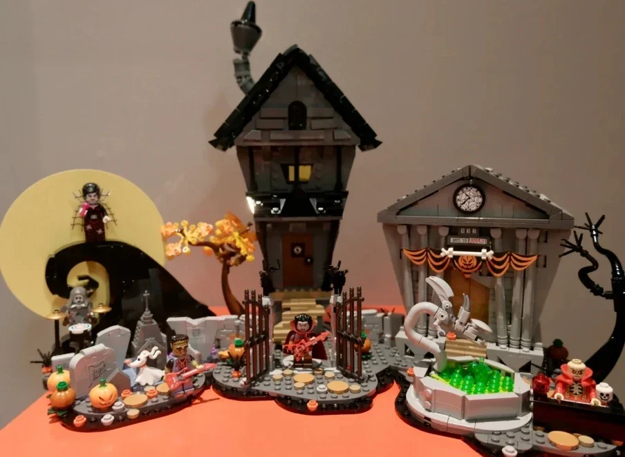 2193 Stuks Nightmare Before Christmas Huis 21351 Model Kit Bouwstenen Pompoen Ghost Skelet Hut Bricks Speelgoed Kinderen