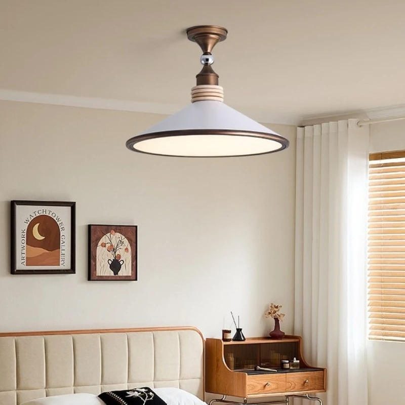 French Vintage Pendant Lights Bauhaus Personality Ceiling Lamps Living Room Bedroom Restaurant Indoor Decorative LED Chandelier
