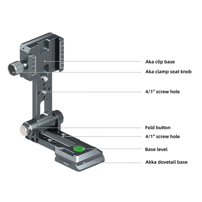 Camera L-Holder Arca Quick Release Plate Vertical Filming Mount W 1/4Inch Cold Shoe For SLR DSLR Camera Bracket