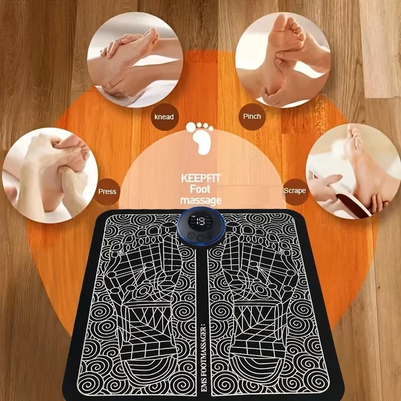 Electric Foot Massager Pad Muscle Massage Relaxation Trainer For Massage Fitness Outdoor Sport Home Family Relax image 3