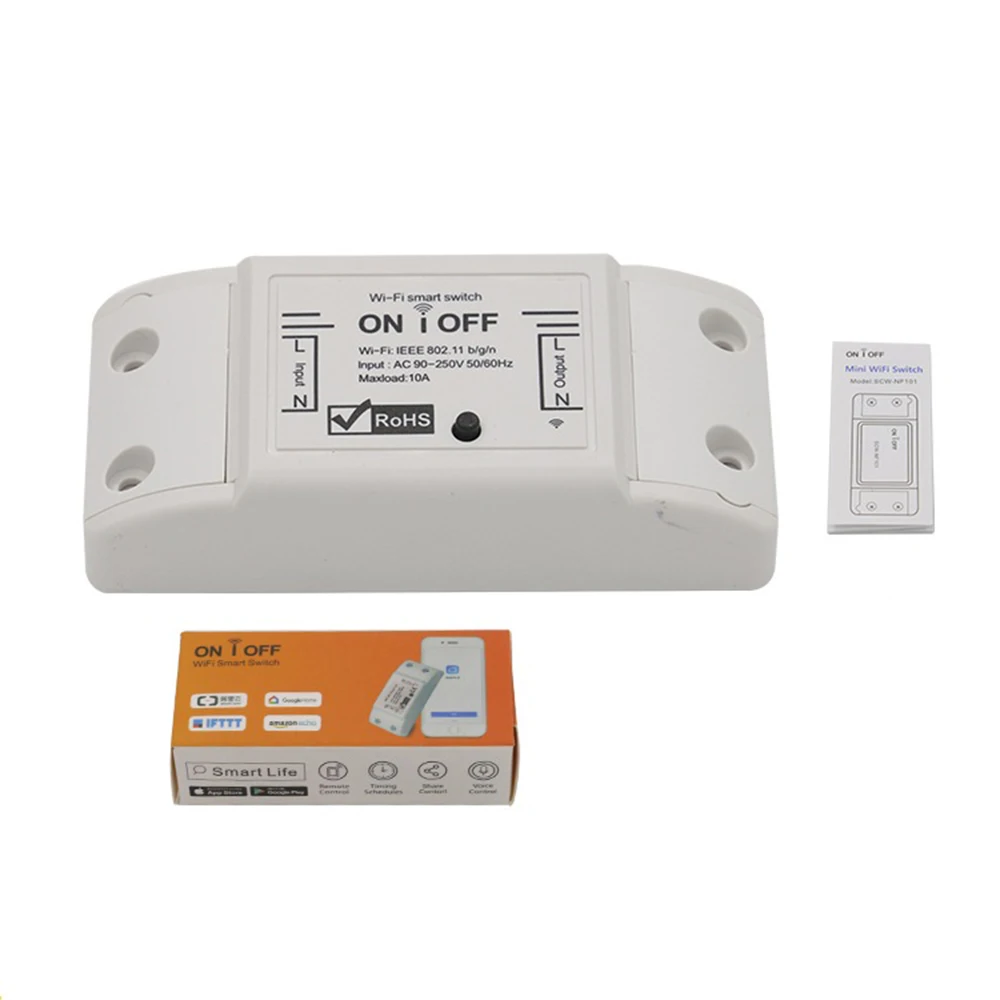 Tuya WiFi 10A/2200W مفتاح ذكي مفتاح بالتحكم عن بعد الموقت APP التحكم الموقت المشترك أمازون أليكسا جوجل مساعد