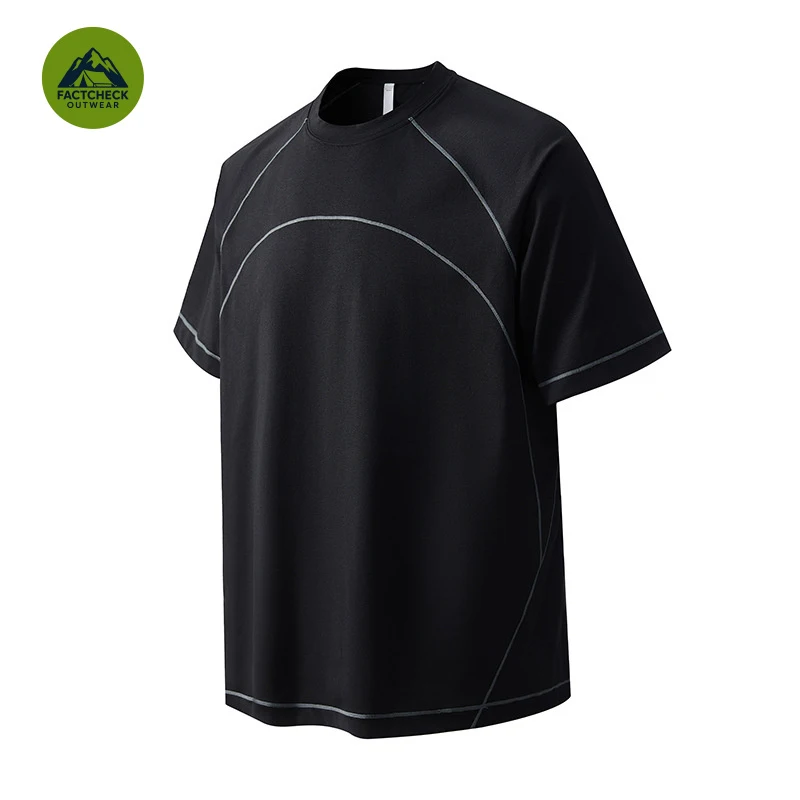 FACTCHECK High Quality EU US Size Men Summer Line Design Tracksuit, Crew Neck Quick Dry T-shirt & 5-point Shorts
