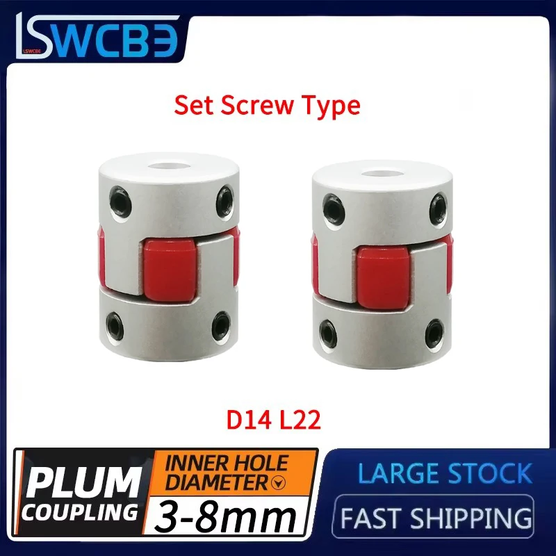 XB Plum Blossom Elastic Top Wire Coupling D14L22 Buffer Pad Motor Coupling Shaft Sleeve Encoder Positioning Star shaped Rubber P